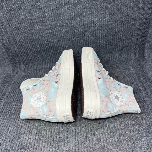 Converse Chuck Taylor All Star Lift Platform Hi Light Dew Egret Silver Women 9.5 - Picture 5 of 7